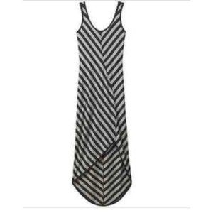 Athleta Cross-Shore Chevron Stripe Maxi Dress Women's Size S